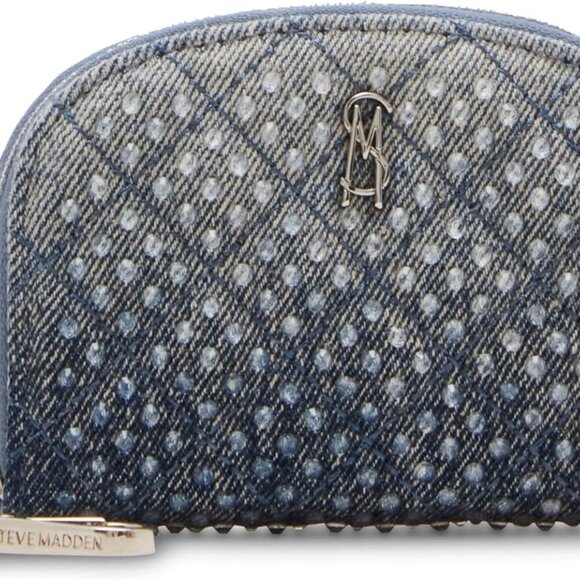 Women's Jadez Dome Cardholder, Denim, One Size - Picture 1 of 5